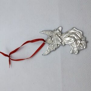 Vintage House of Morgan Pewter Angel Ornament
